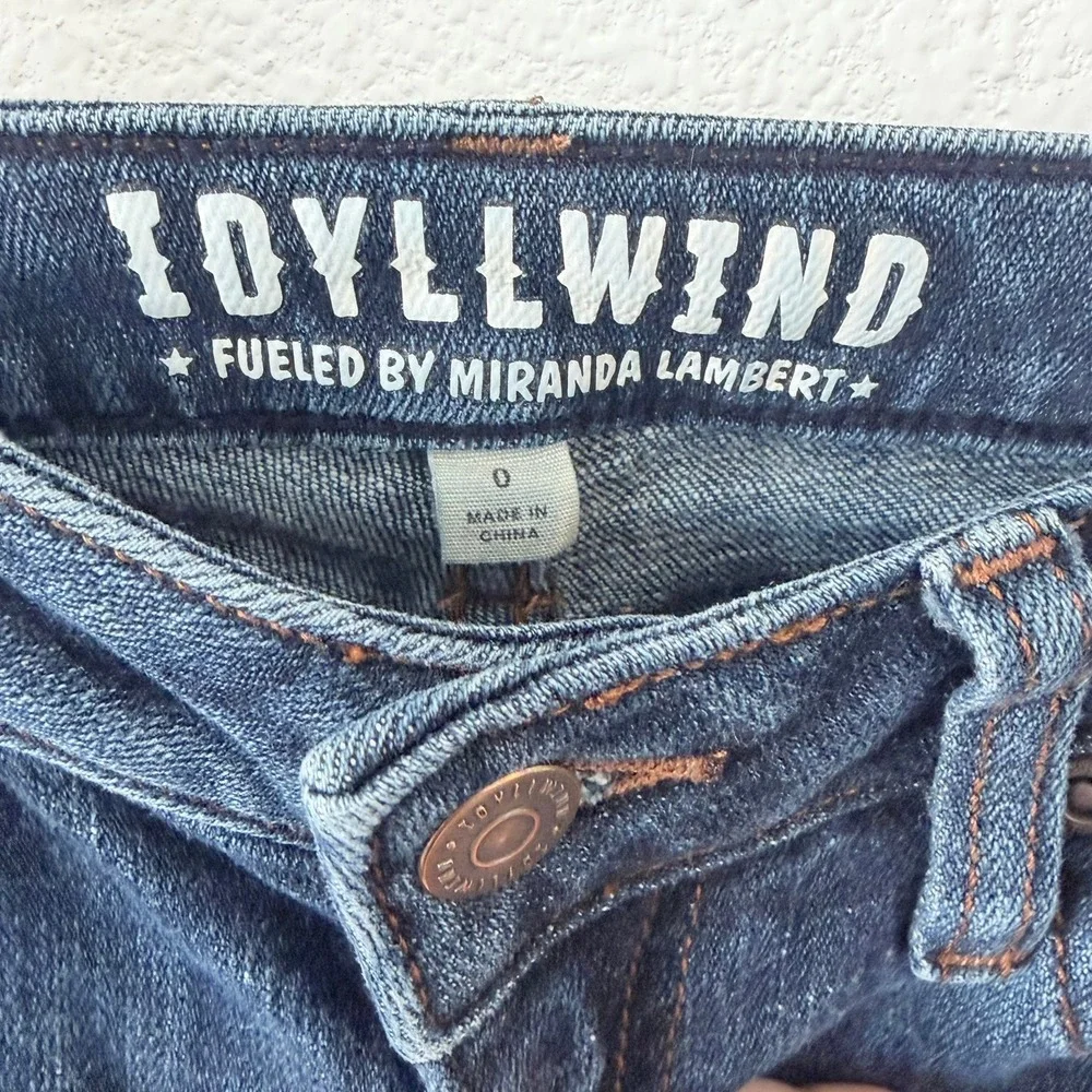 Idyllwind Miranda Lambert‎ Womens Dark Wash Flare Jeans Size 0W x 32L Western